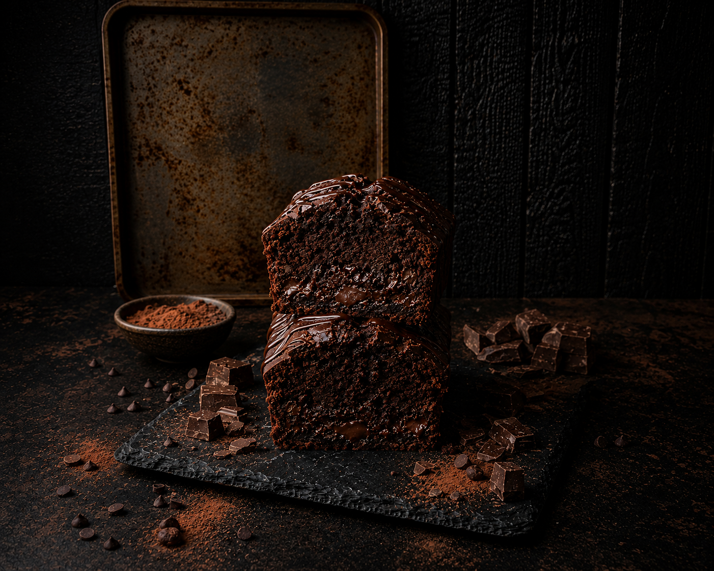 Triple Dark Cacao Chunk artisan loaf